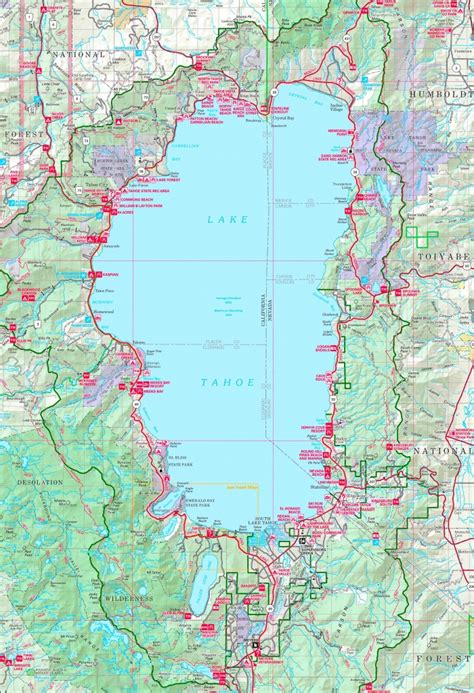 Map of South Lake Tahoe